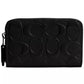Small Signature Patent Leather Zip Around Wallet