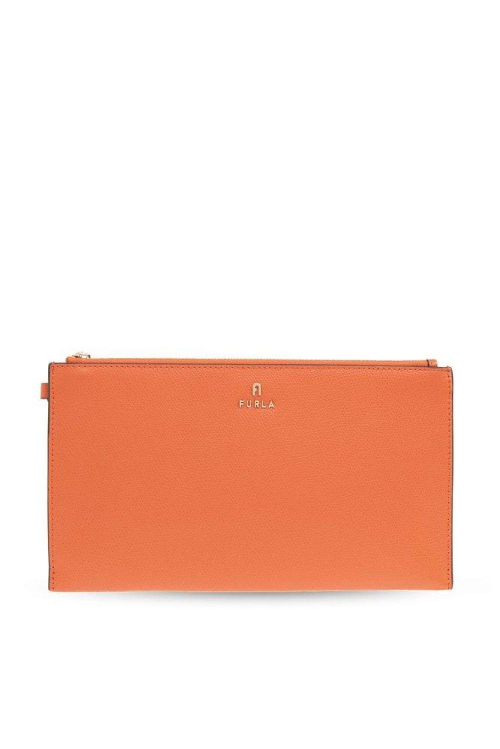 Furla Logo Lettering Camelia Pouch