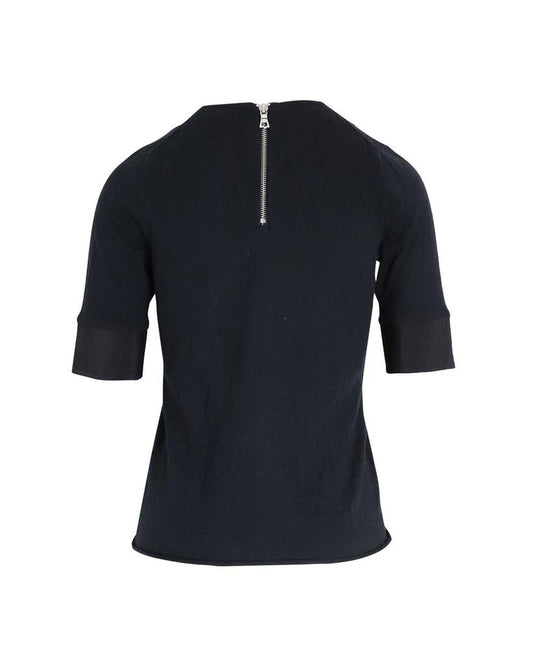 Marc Jacobs Button Detail T-shirt in Black Cotton