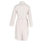 The Cube Marco Overcoat in White Cotton