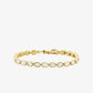 Precious Metal-Plated Cubic Zirconia Tennis Bracelet