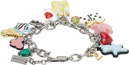 Silver 'The Sticker Charm Statement' Bracelet