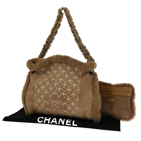 Chanel Cabas  Suede Handbag (Pre-Owned)
