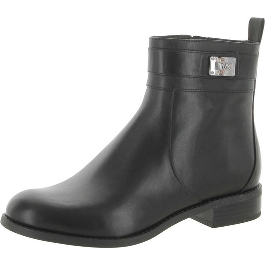 Padma Womens Leather Ankle Booties