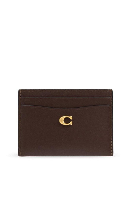 Coach Logo Plaque Card Case