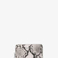 Jet Set Small Snake Embossed Leather Zip-Around Wallet