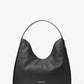 Nayla Medium Pebbled Leather Hobo Shoulder Bag