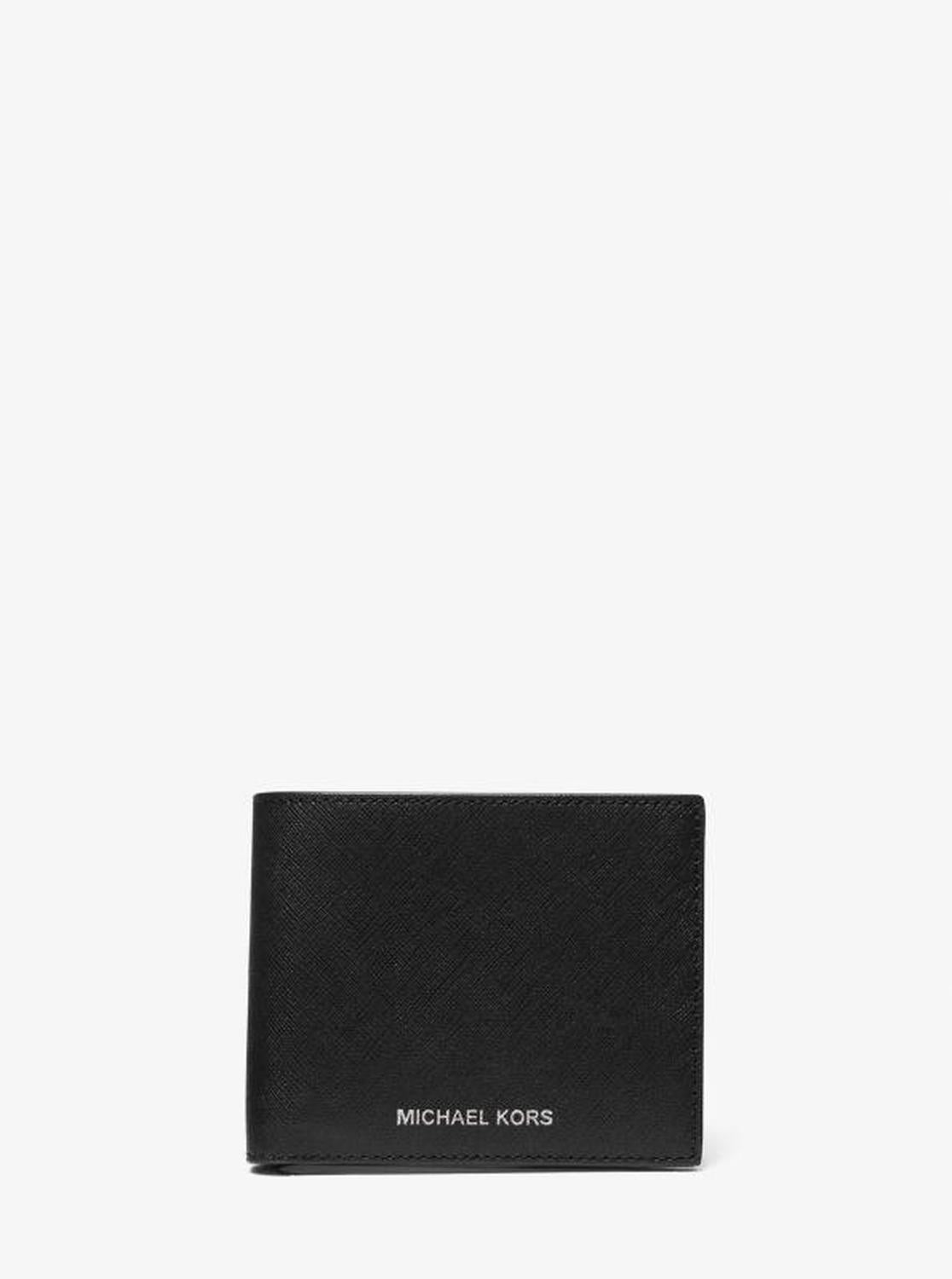 Varick Saffiano Leather Billfold Wallet With Passcase