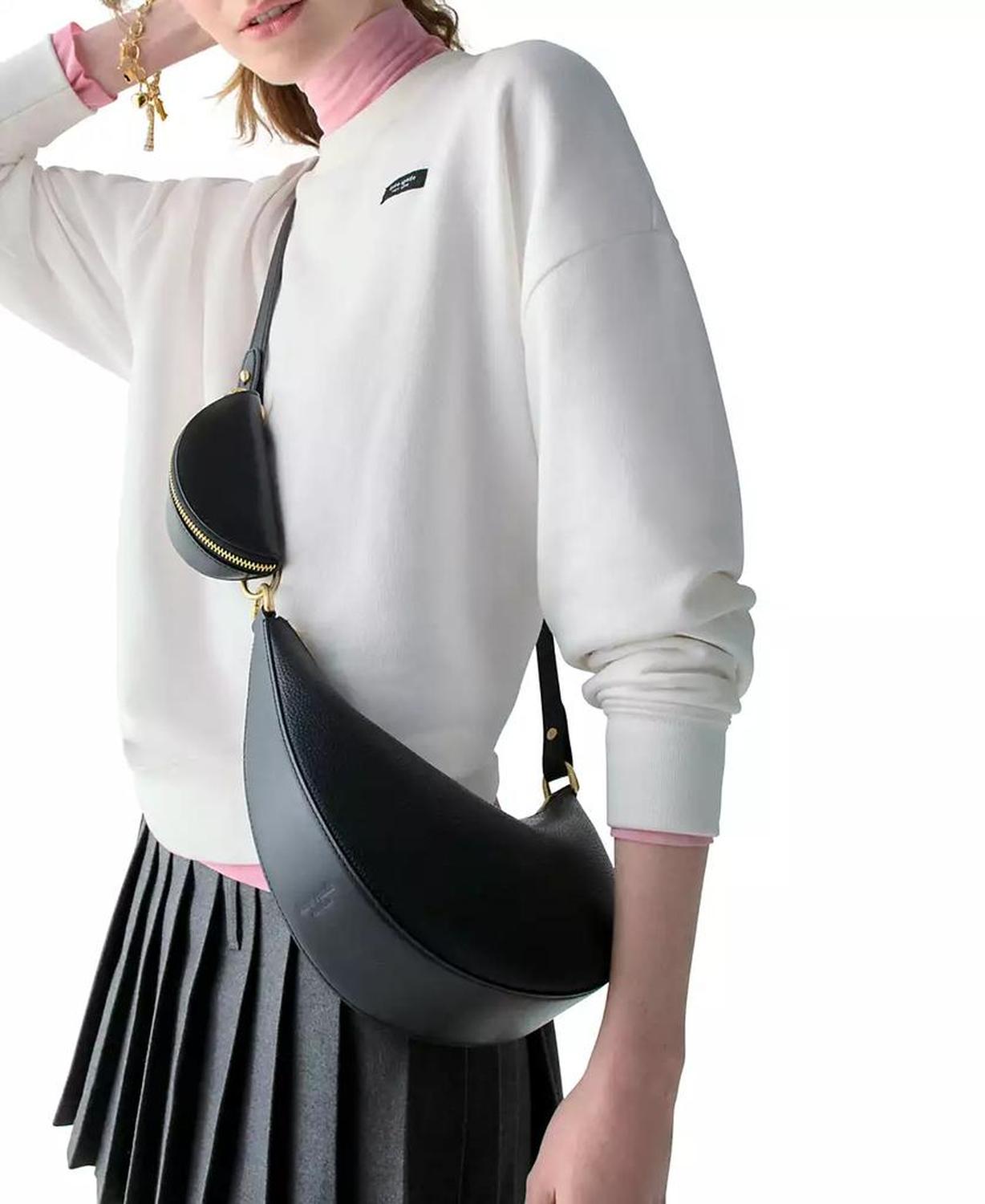 Duo Small Pebbled Leather Crossbody Bag