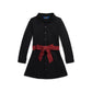 Plaid-Sash Knit Oxford Dress (Toddler/Little Kids)