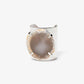 Precious Metal-Plated Brass and Agate Cuff