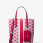 Vincent Small Logo Jacquard Tote Bag with Card Case