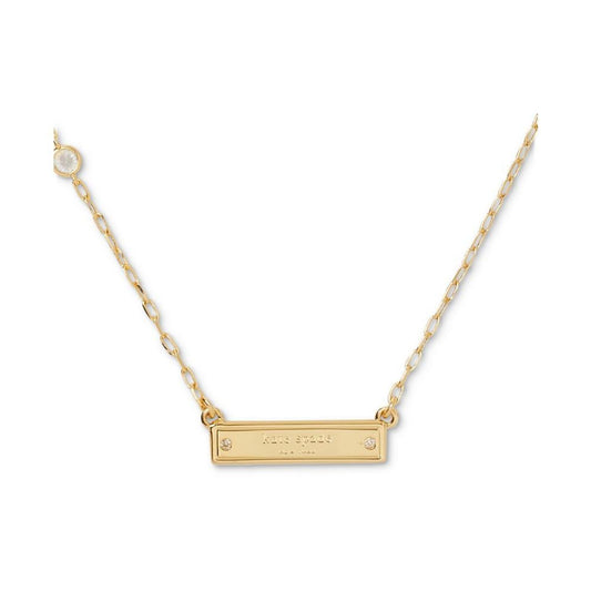 Gold-Tone Sam Icon Bar Pendant Necklace, 16" + 3" extender