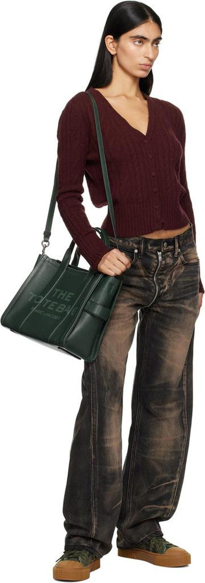 Green 'The Leather Medium' Tote