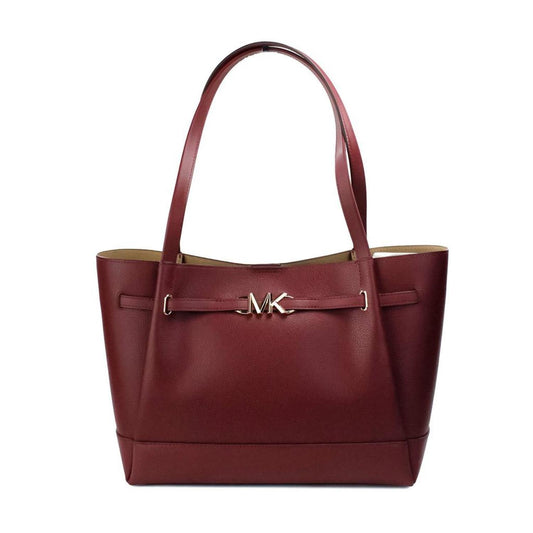 Michael Kors Reed Large  Cherry Leather Belted Tote Shoulder Bag Women's Purse