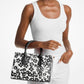 Sheila Medium Sequined Floral Print Satchel