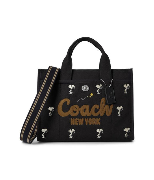 Coach X Peanuts Cargo Tote Bag With Snoopy Print