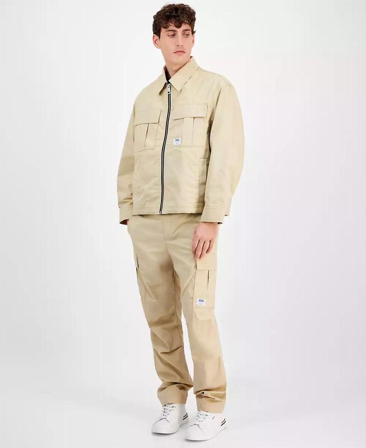 Men's Bino Long Sleeve Four-Pocket Zip-Front Jacket