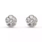 Faux Stone Signature Tea Rose Stud Earrings