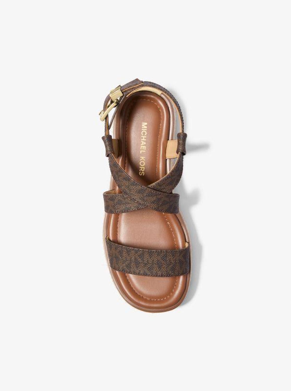 Lynn Signature Logo Platform Espadrille Sandal