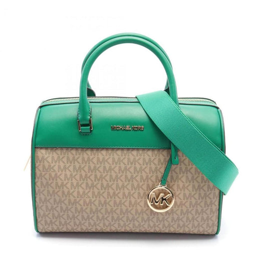 Coated Canvas Leather Handbag (Pre-Owned)