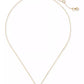 Gold-Tone Cubic Zirconia Pendant Necklace, 16" + 3" extender