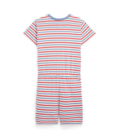 Striped Cotton Jersey Romper (Big Kids)
