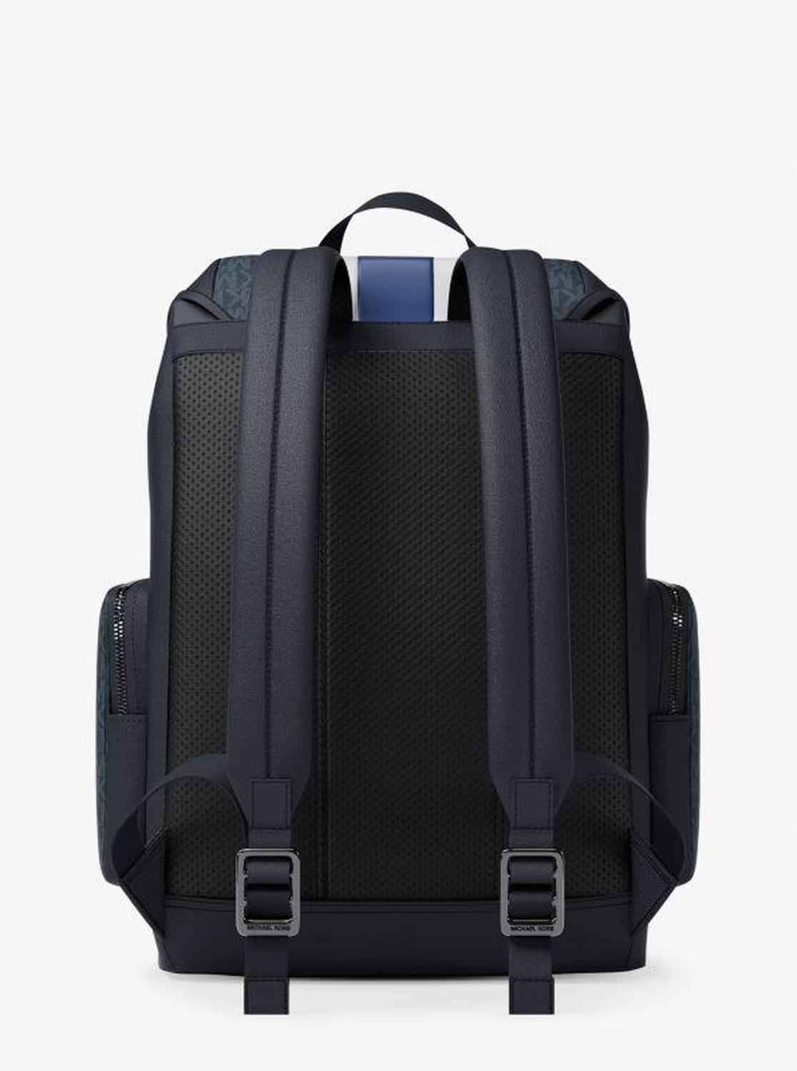 Cooper Medium Striped Signature Logo City Backpack