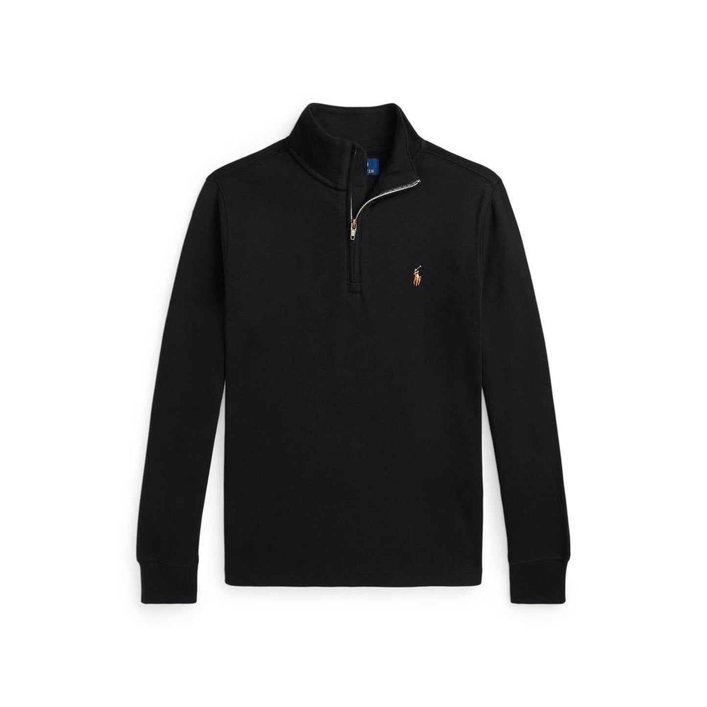 Cotton Interlock Quarter-Zip Pullover (Big Kid)