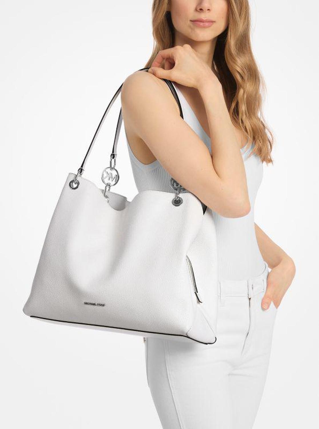 Christina Large Pebbled Leather Shoulder Bag