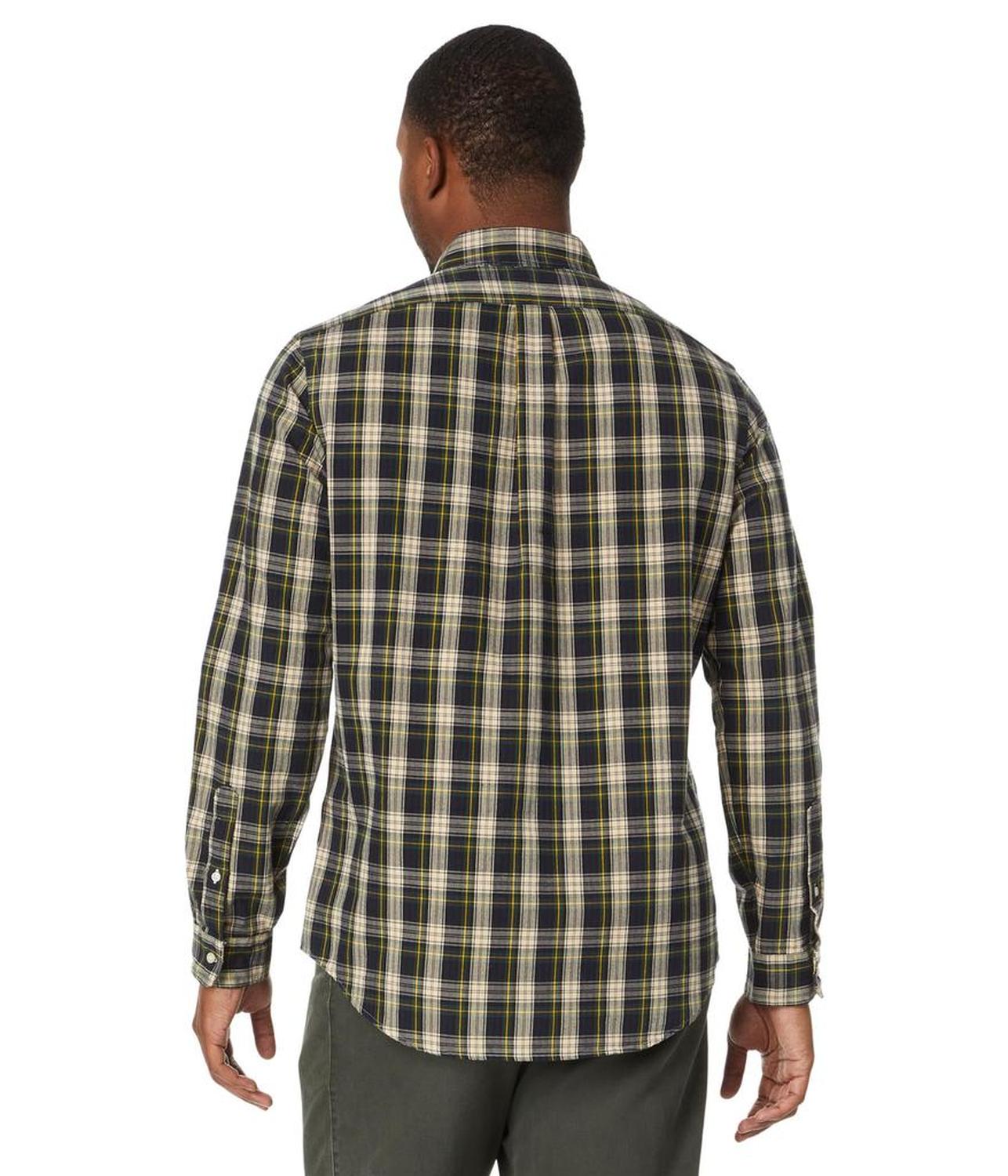 Classic Fit Plaid Oxford Shirt
