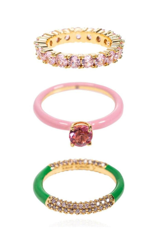 Kate Spade Hint Of Shimmer Stacking Ring Set