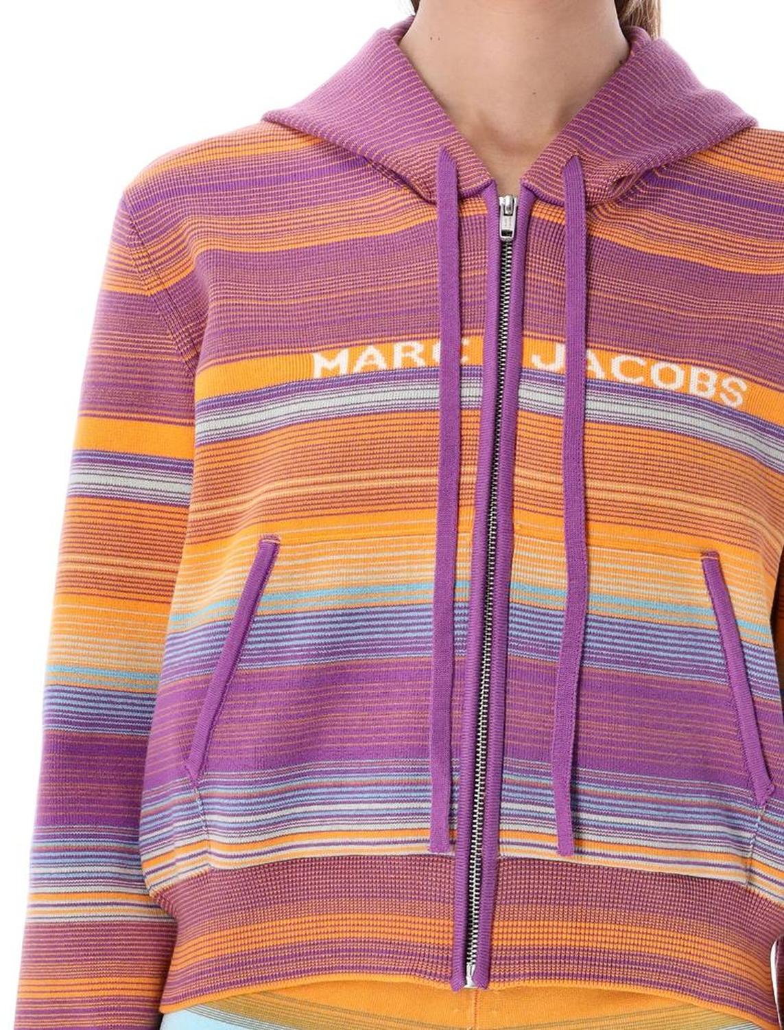 Marc Jacobs Striped Drawstring Hoodie
