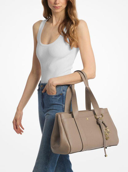 Romee Large Pebbled Leather Tote Bag