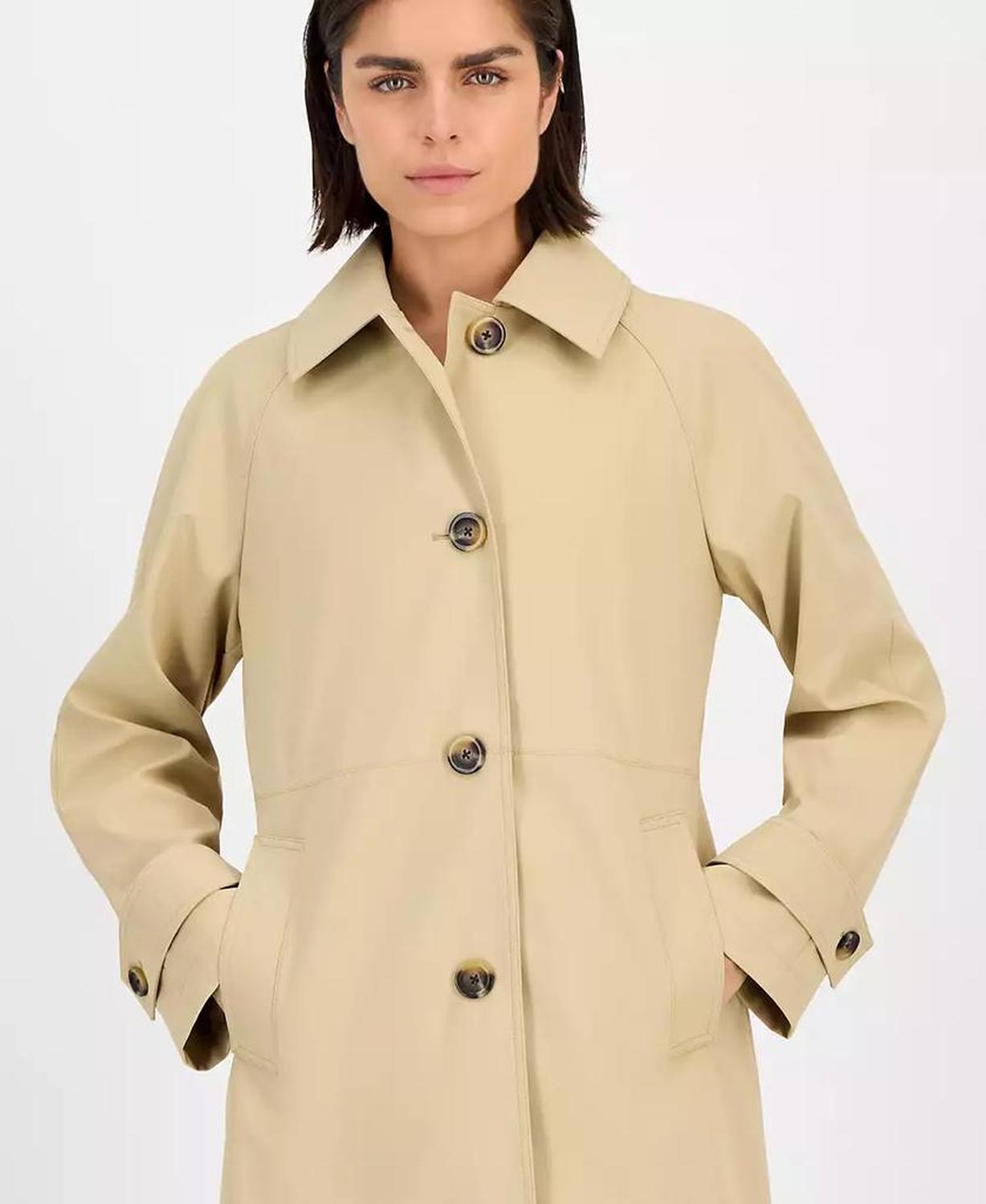 MICHAEL Women's Single-Breasted Trench Coat, P/XXS-XX
