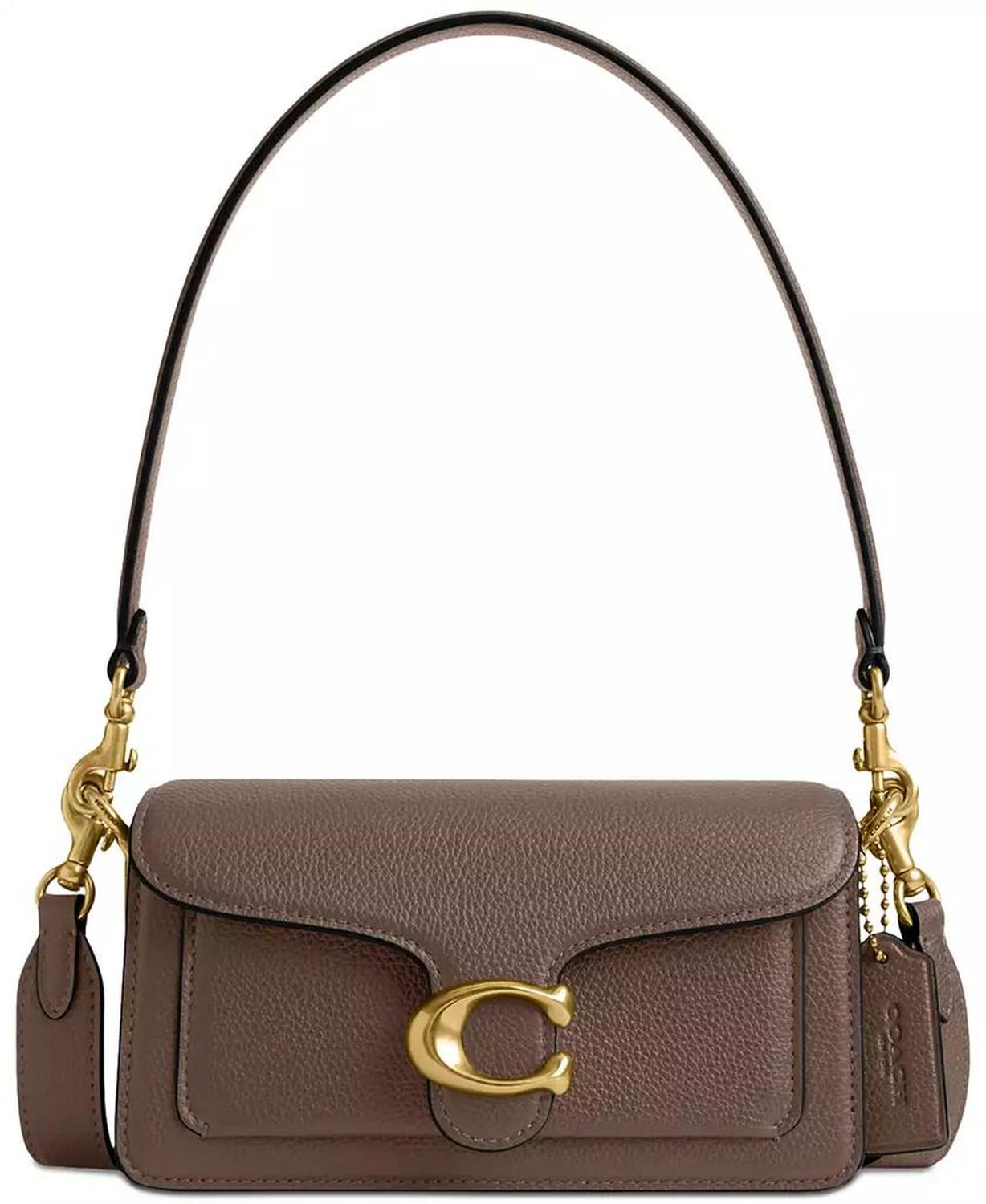 Polished Pebble Leather Mini Tabby Shoulder Bag 20