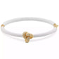 Gold-Tone Pavé Double Knot Bangle Bracelet