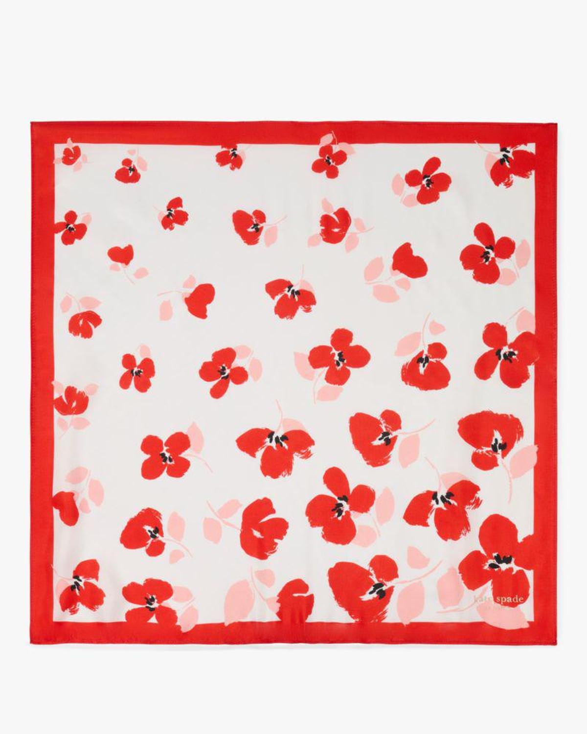 Painterly Bouquet Silk Bandana