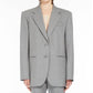 Baffo Oversized Blazer In Light Grey