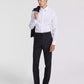 Men Modern-Fit Stretch Solid Nested Suits