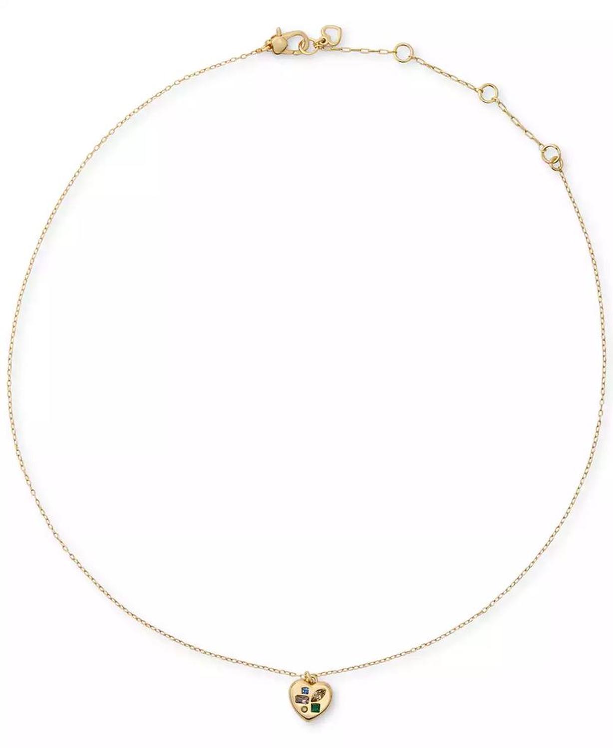 Cubic Zirconia Self-Love Club Pendant Necklace