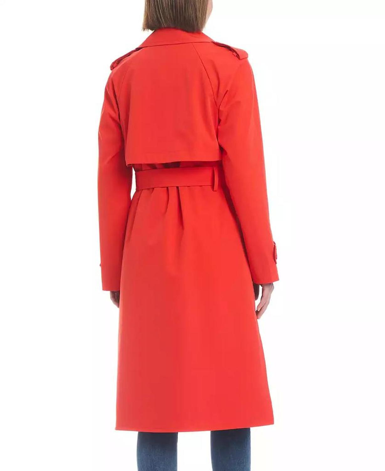 Women's Maxi Belted Water-Resistant Trench Coat