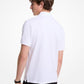 Cotton Zip-Up Polo Shirt