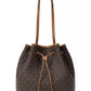 Michael Kors Women's Medium Signature Logo Bucket Messenger Handbag