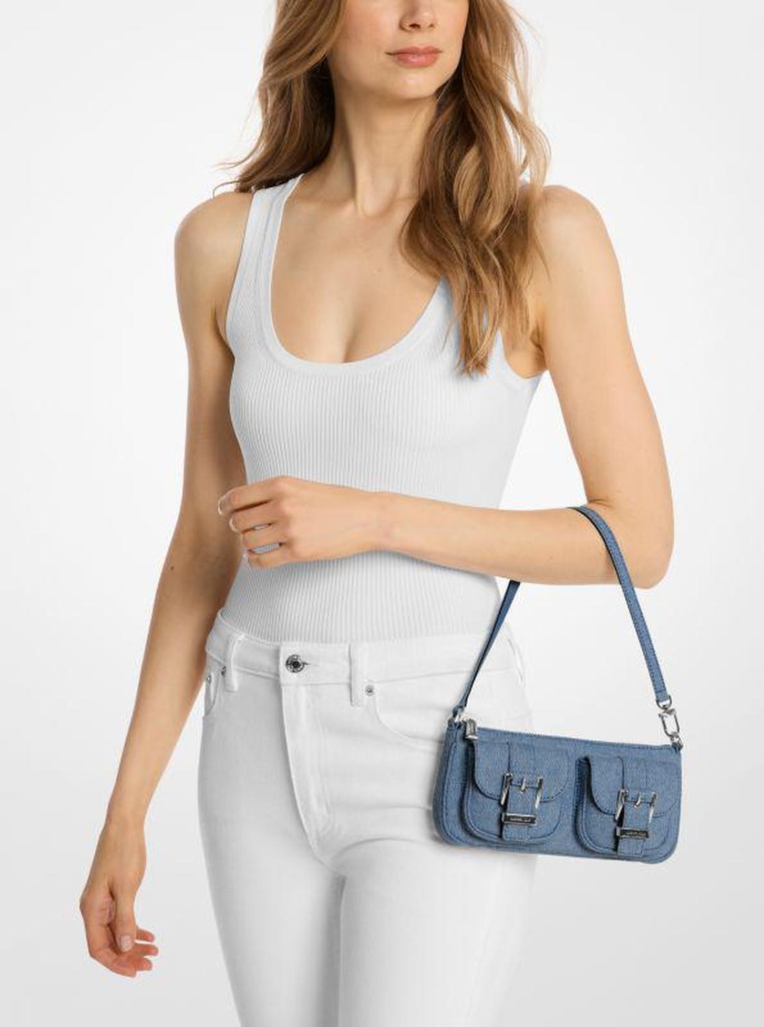 Zoe Small Denim Pochette