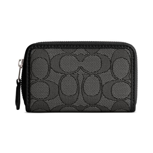 Boxed Signature Jacquard Zip-Around Card Case