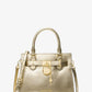 Hamilton Small Metallic Leather Satchel