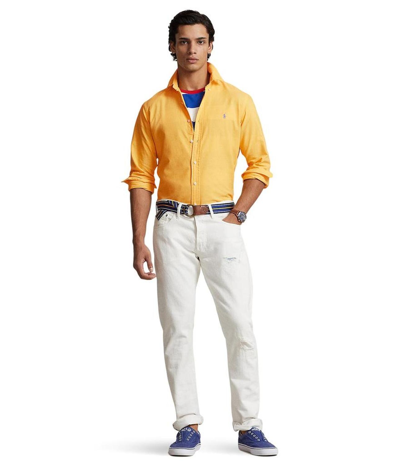 Classic Fit Garment-Dyed Oxford Shirt