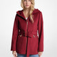 Wool Blend Hooded Coat