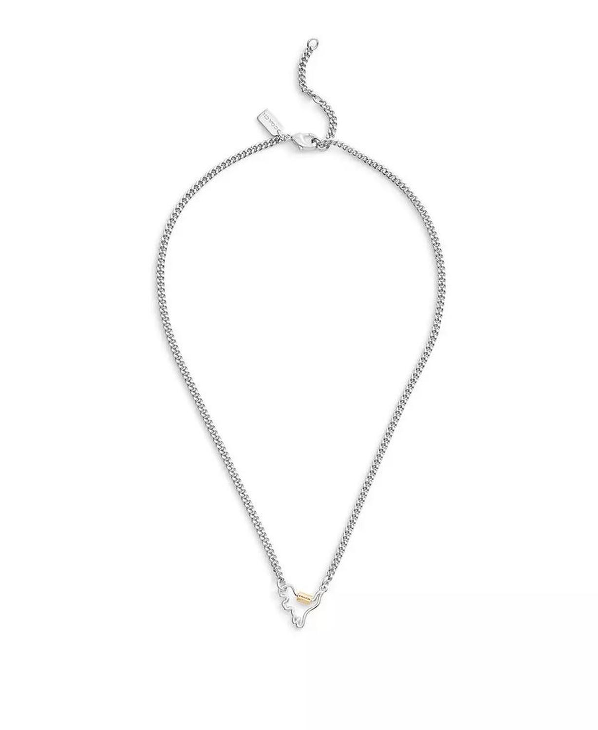 Two-Tone Signature Carabiner Rexy Pendant Necklace